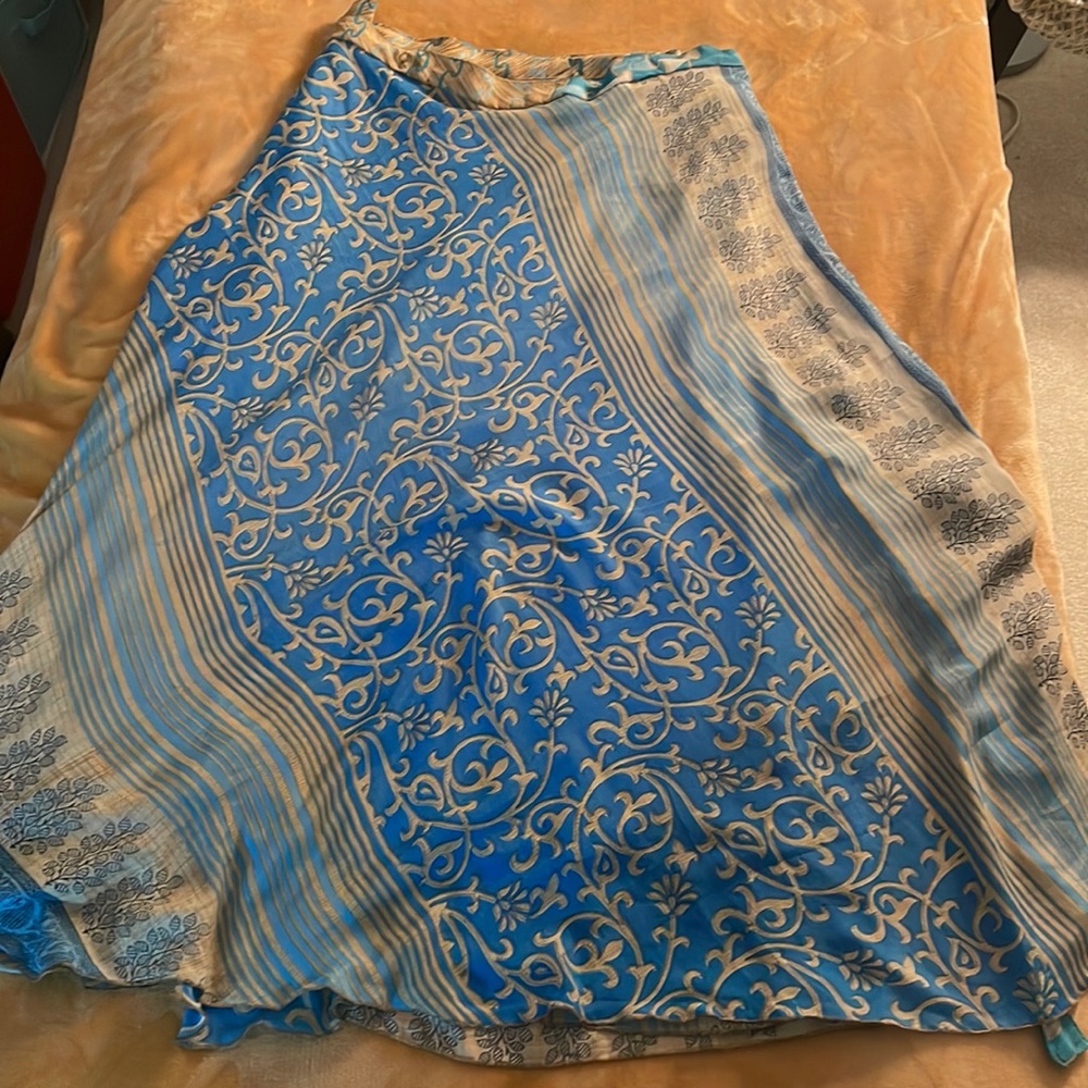 Goddess Silk Sari Skirt Darn Good Yarn